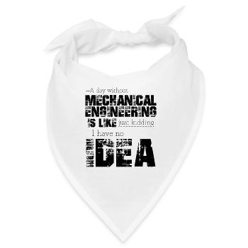 Maschinenbau - Bandana - Weiß - Vorne