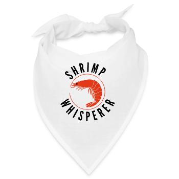Shrimp Whisperer - Angelliebhaber - Bandana - Weiß - Vorne