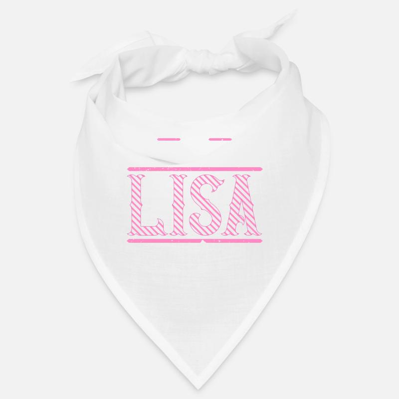 Lisa Geschenkidee Geschenk Geburtstag - Bandana - Weiß