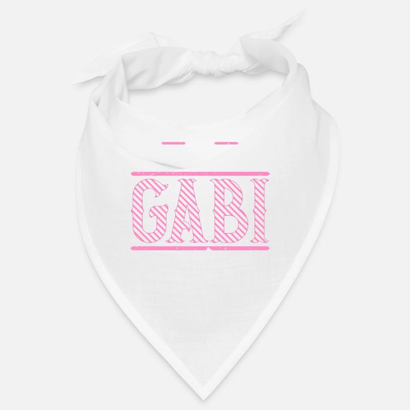 Gabi Geschenkidee Geschenk Geburtstag - Bandana - Weiß