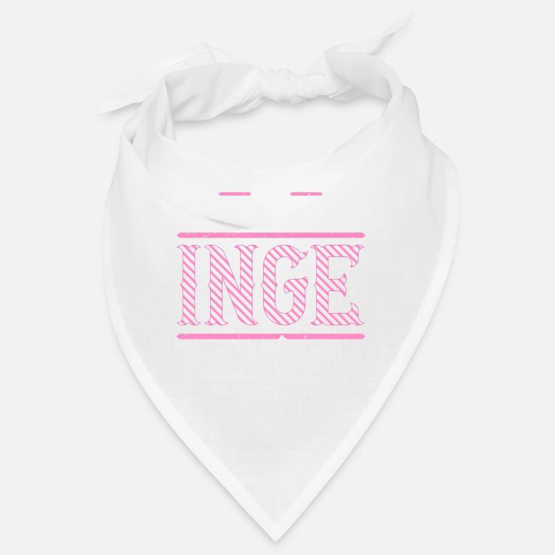 Inge Geschenkidee Geschenk Geburtstag - Bandana - Weiß