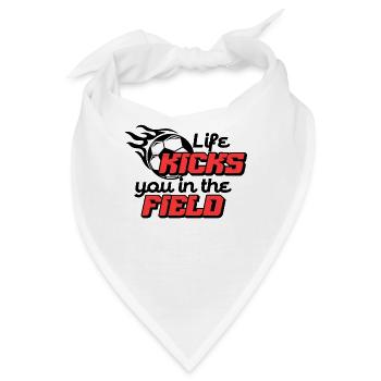 DAS LEBEN TRITT DICH INS FELD - Bandana - Weiß - Vorne