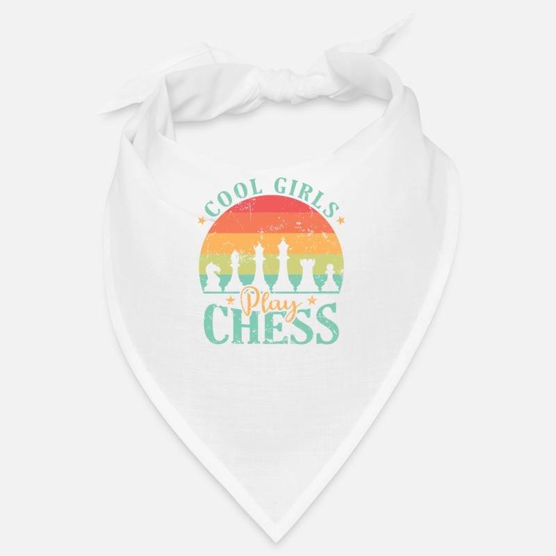 Les filles cool jouent à Chess Chess Casse-tête Bandana