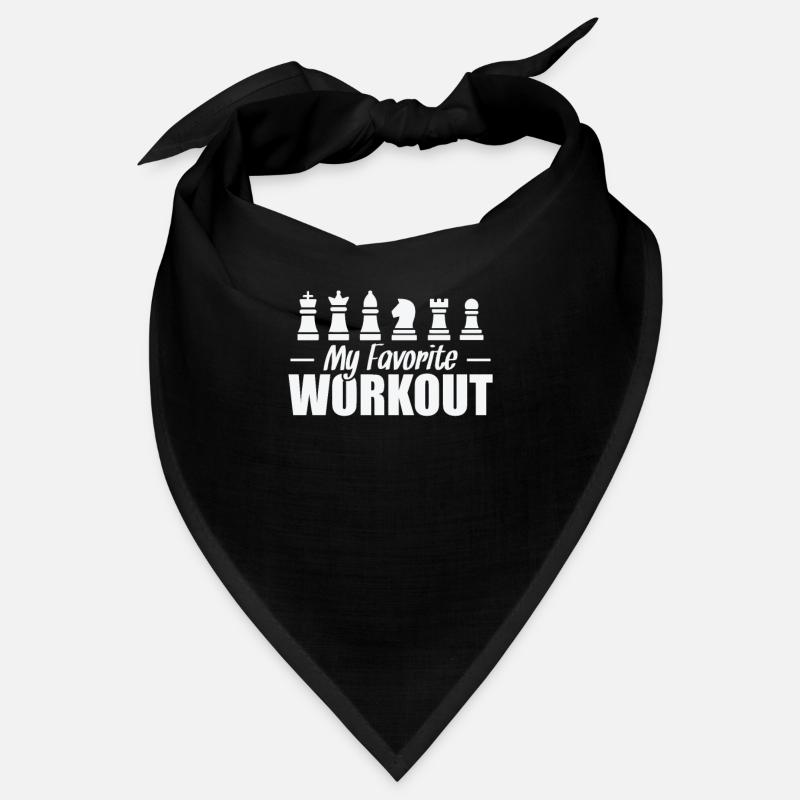 My Favorite Workout Chess Brain Teaser Bandana
