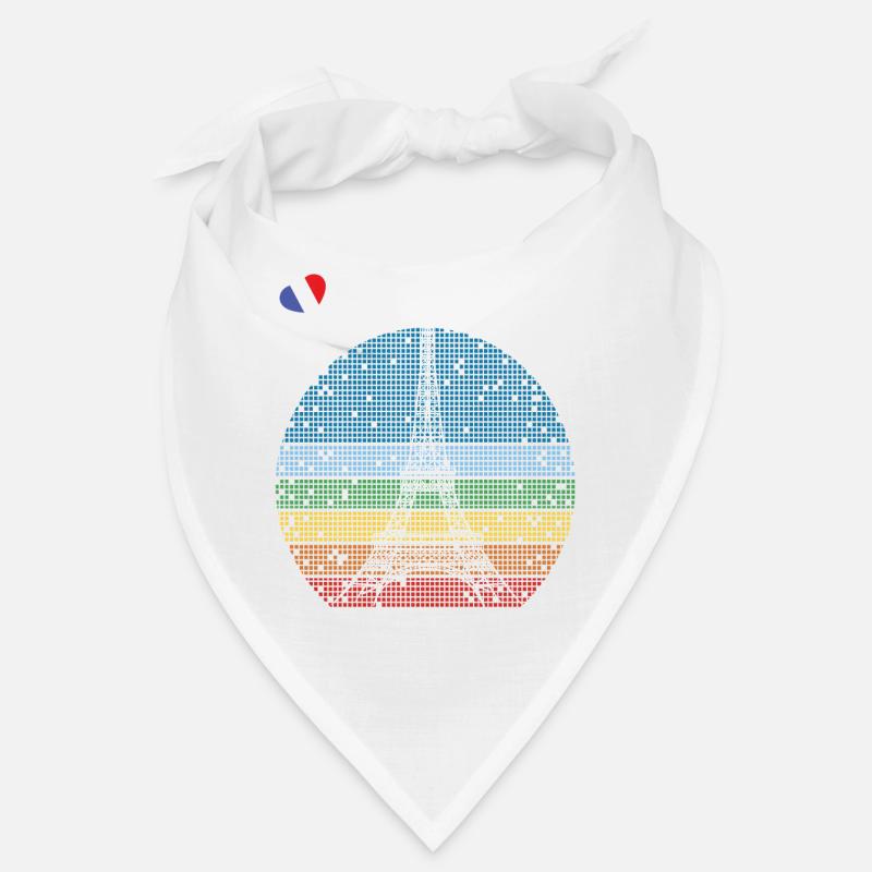 Liebe Paris Retro Eiffelturm Frankreich Souvenir F Bandana
