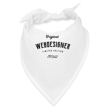 Webdesigner Limited Edition Webdesign - Bandana - Weiß - Vorne