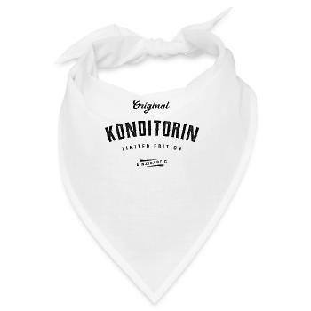 Konditorin Limited Edition Konditorei - Bandana - Weiß - Vorne