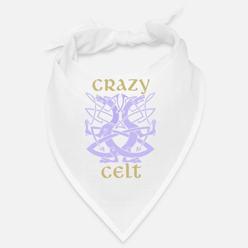 Keltische Drachen, Celtic Irisches Ornament Spruch Bandana
