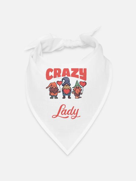 Gnomes de jardin Gnome Amant Drôle de Gnome Jardinage - Bandana - blanc