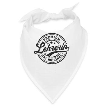 Lehrerin Original Schule Lustiges Lehrer - Bandana - Weiß - Vorne