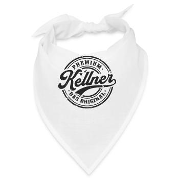 Kellner das Original Lustiges Kellner - Bandana - Weiß - Vorne