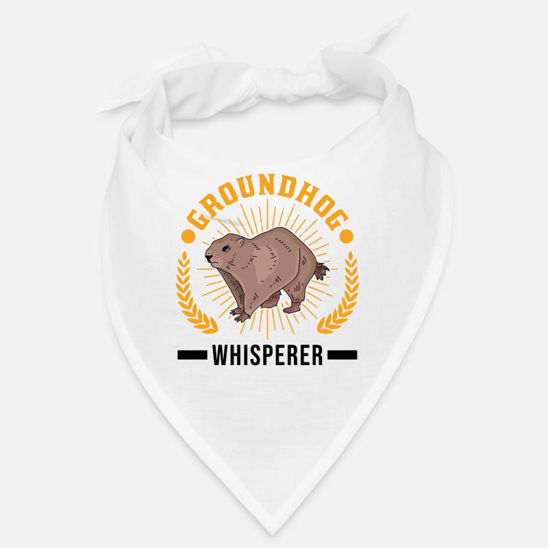 Murmeltier Flüsterer Groundhog Waldmurmeltier - Bandana - Weiß