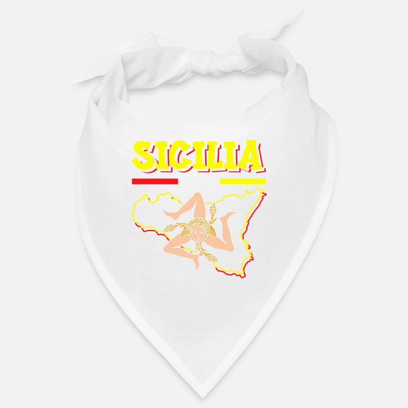 Sicily flag Sicily Palermo Italy Bandana