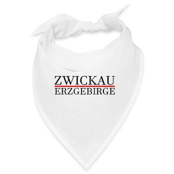 Zwickau Erzgebirge - Bandana - Weiß - Vorne