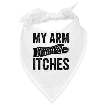 Gebrochener Arm - Bandana - Weiß - Vorne