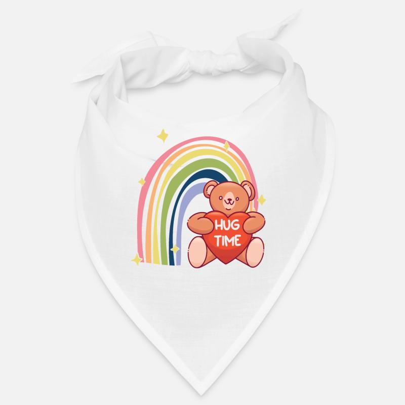 Hug Time Teddy Rainbow Mignon Teddy Bear Bandana