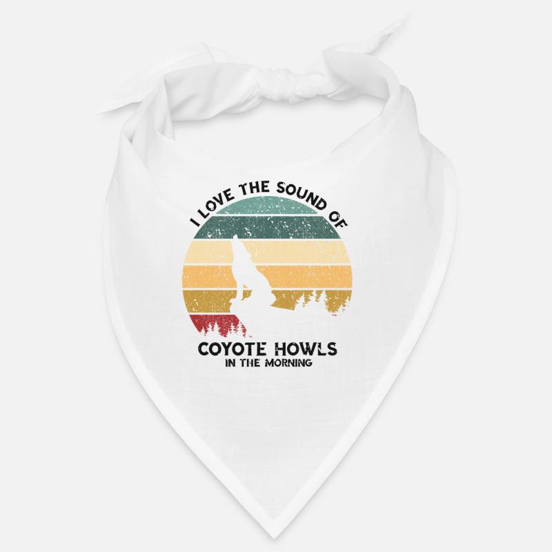 Conception de coyote pour les réacteurs de coyote - Bandana - blanc