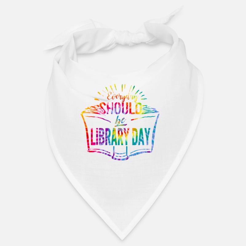 Everyday Should Be Library Day Book Reading Books Bandana