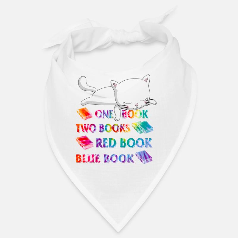 Lesehemd Ein Buch Zwei Bücher Rotes Buch Blau Bandana