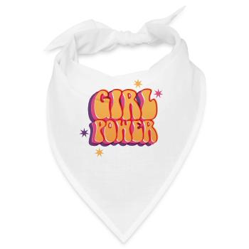 Mädchenpower Frauenpower - Bandana - Weiß - Vorne