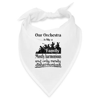 Unser Orchester ist wie eine Familie - Bandana - Weiß - Vorne