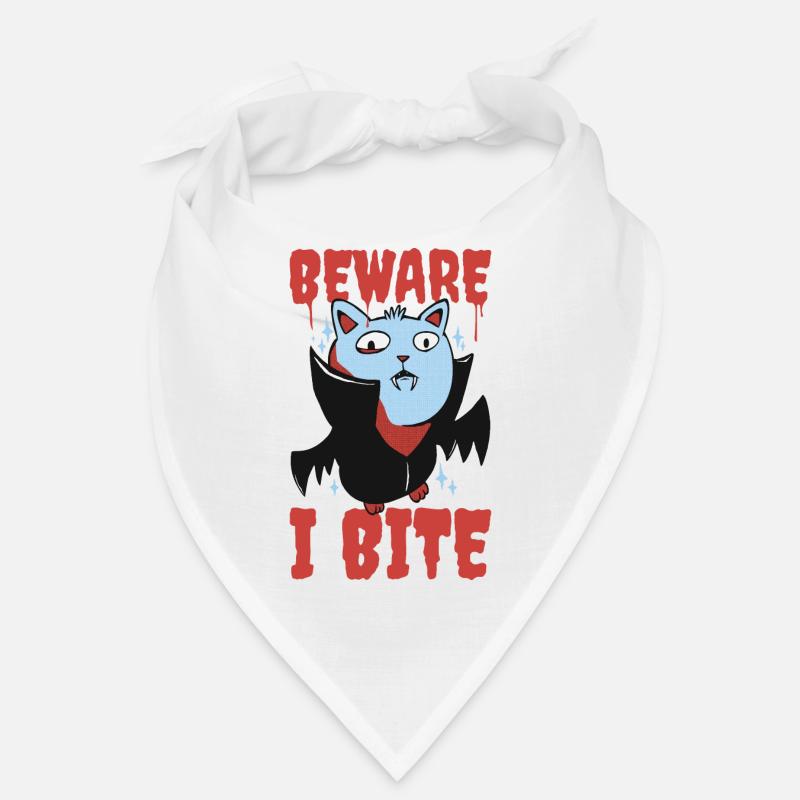 Beware I Bite Vampir Geschenk Bandana