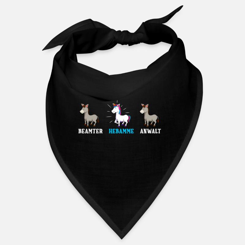 Einhorn Beamter Anwalt Hebamme Bandana
