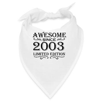 2003 - Jahrgang 2003 - Bandana - Weiß - Vorne