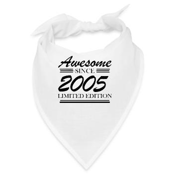 2005 - Jahrgang 2005 - Fantastisch seit 2005 - Bandana - Weiß - Vorne