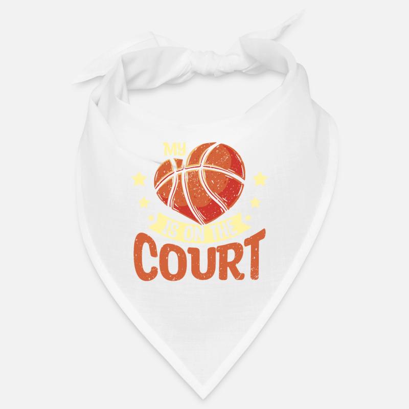 Mon cœur est sur le terrain de basket Bandana
