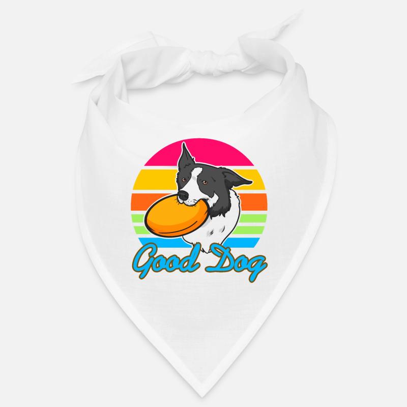 Bon chien mignon rétro dog attraper des conceptions Bandana