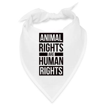 Tierschutz Naturschutz Respektiere Tierrechte - Bandana - Weiß - Vorne