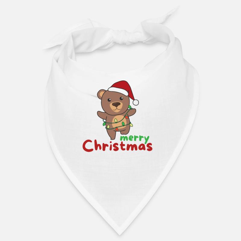 bear merry christmas winter animals bears Bandana