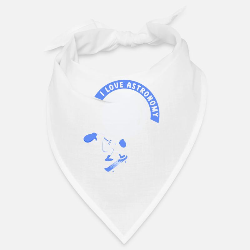 I Love Astronomy Astronaut Space Rocket Bandana