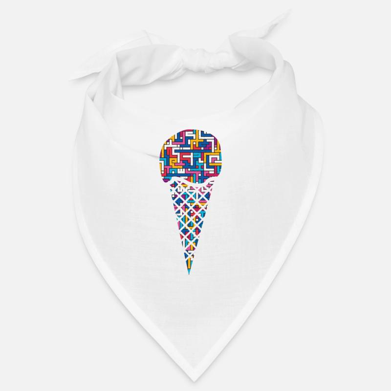 Cuillère à crème glacée Cornet de crème glacée Bandana