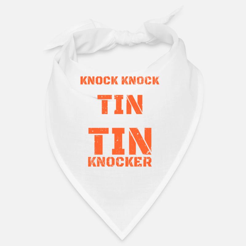 Distressed Tin Knocker Dad Joke Knock Knock Bandana