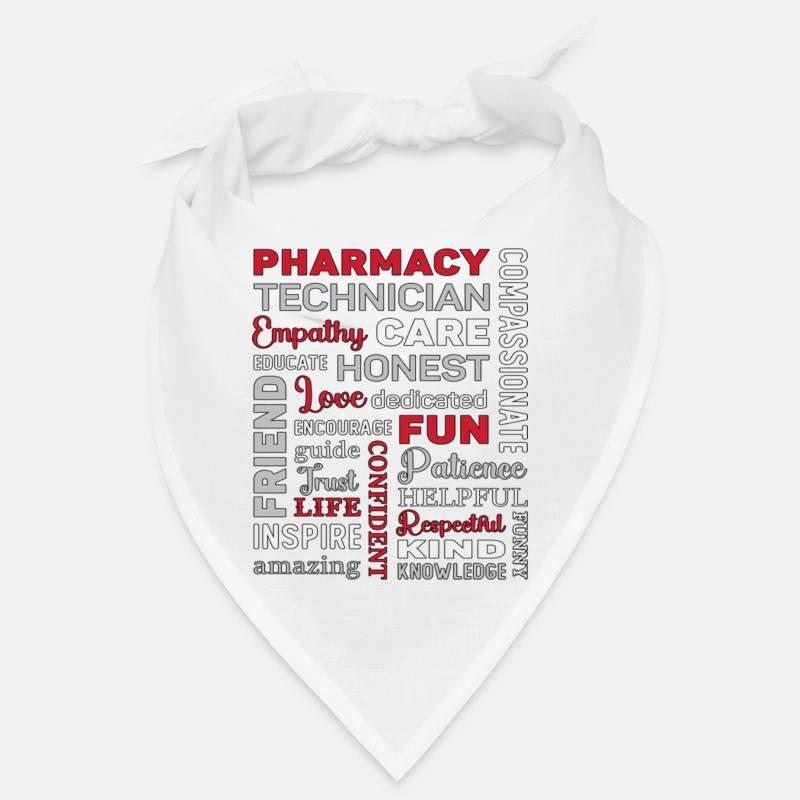Pharmacy Technician Tech Medicine Pharmacist Quote Bandana