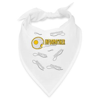 INFORMATIKER - Bandana - Weiß - Vorne