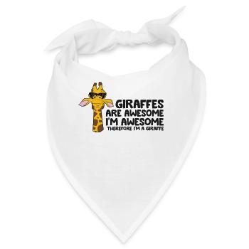 Giraffen sind fantastisch. Ich bin fantastisch, - Bandana - Weiß - Vorne