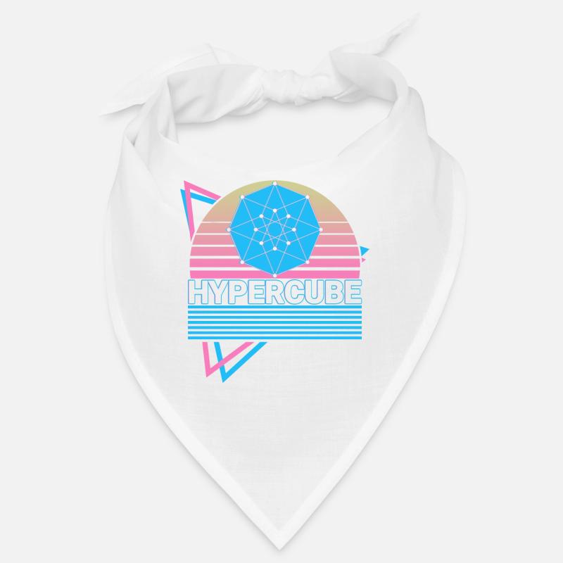 Hyperwürfel-Tesserakt Retro Bandana