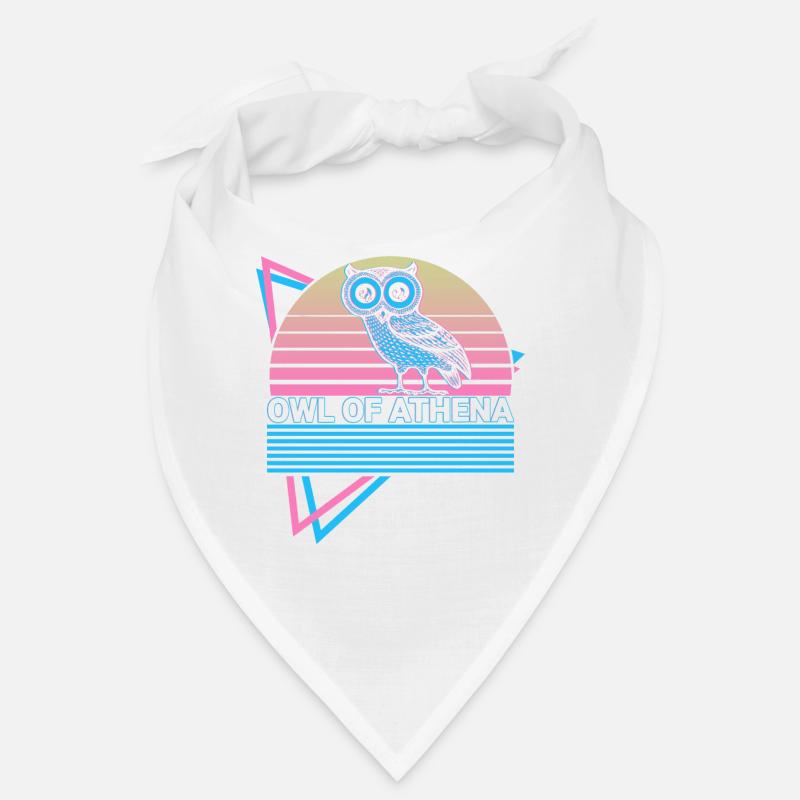 Eule der Athene Retro Bandana