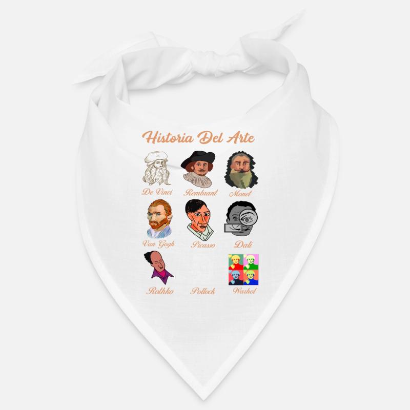Kunstgeschichte Berühmte klassische Maler - Bandana - Weiß