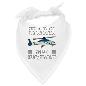 SCHNELLER NACH OBEN MIT DEM HUBSCHRAUBER - Bandana - Weiß - Vorne