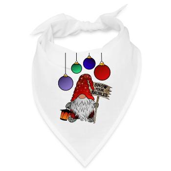X Maß Gnom Show your Baubles - Bandana - Weiß - Vorne