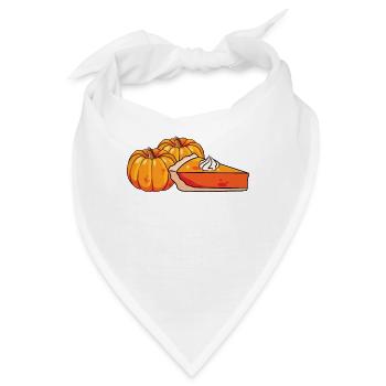 Kürbisgewürzkuchen Foodie Schlagsahne Dessert - Bandana - Weiß - Vorne