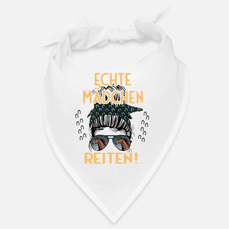 Echte Mädchen Reite Pferde Design Bandana