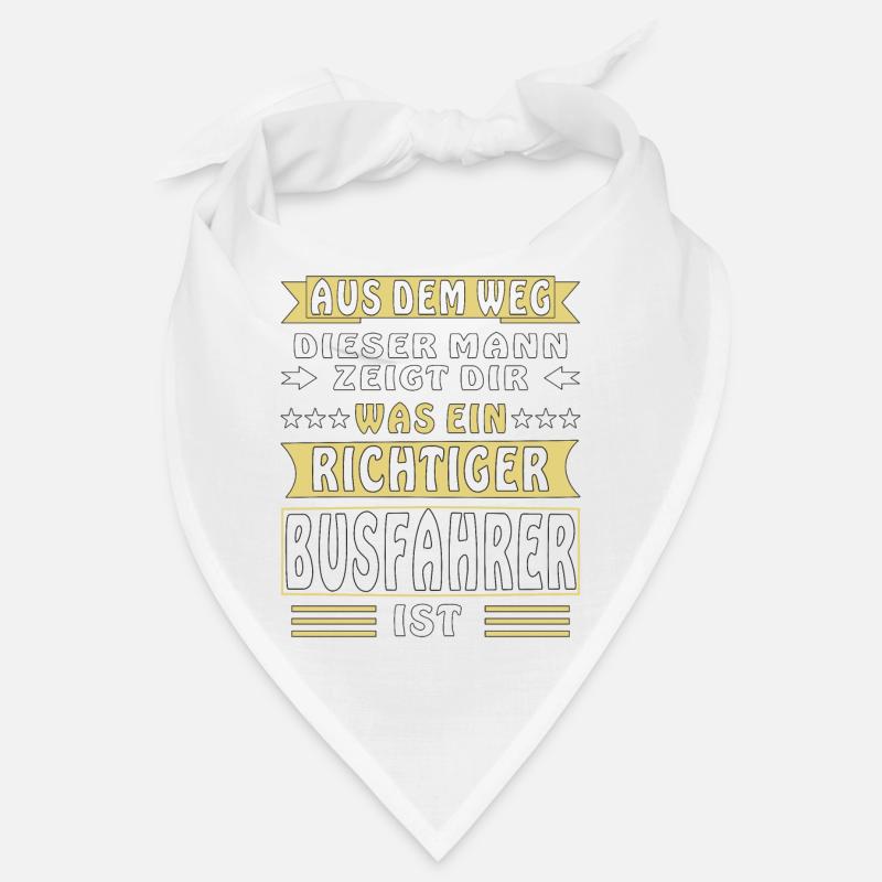 WAS EIN RICHTIGER BUSFAHRER IST - Bandana - Weiß