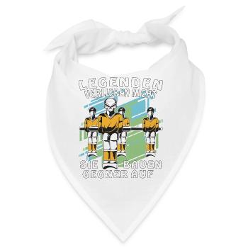 TISCHFUSSBALL LEGENDEN VERLIEREN NICHT - Bandana - Weiß - Vorne