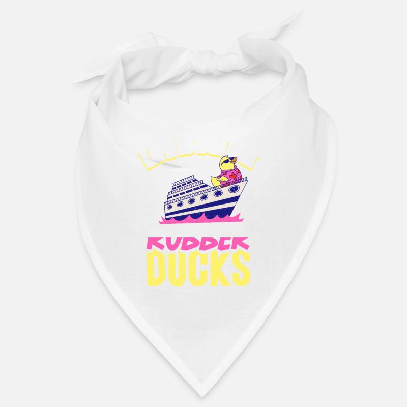 Rubber Ducks Duck Duck Lovers Bathroom - Bandana - white