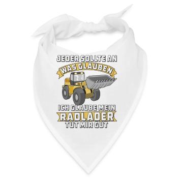 MEIN RADLADER TUT MIR GUT - Bandana - Weiß - Vorne